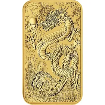 Perth Mint Zlatá investiční mince Dragon Rectangular 1 Oz | 2024 | 31,1 g