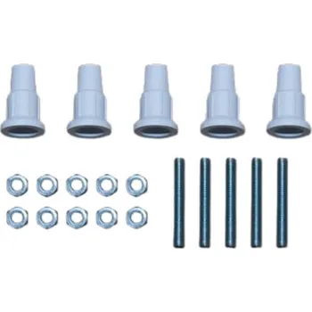 Sprchová vanička nožky kovové 5ks sada LANNO