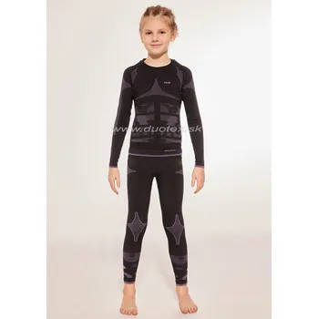 GATTA Dětské termo Junior-girl Barva: black-violet, Velikost: 110-116