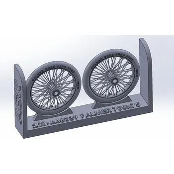 Plastikový model ASK 1/48 Palmer 700 x 85 spoked wheels, UK WWI, for Sopwith Camel, Sopwith Pup, Sopwitch Snipe