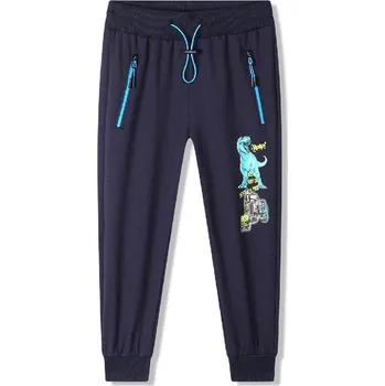 CHLAPECKÉ TEPLÁKY S DINOSAUREM A BAGREM Barva: Tmavě modrá, Velikost: 128