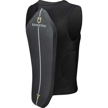 Jezdecká bezpečnostní vesta EQUESTRO Chránič páteře Equestro, pro dospělé, černý XXL, Výška: 178-187 cm