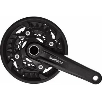 Klika na kolo SHIMANO DEORE FC-MT500 (10 rychlostí) 3. Převodník: 40-30-22/175 (s krytem), Osa: Hollowtech II 68/73 Kliky