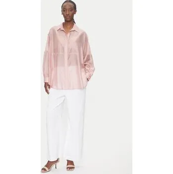 Pánské oblečení ACCESS FASHION Košile 53-7068-104 Růžová Loose Fit M_L