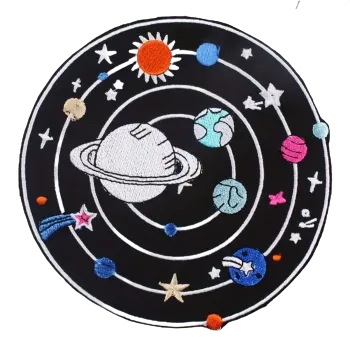 Nášivka Nažehlovací nášivka - Sluneční soustava (prům. 12,8 cm)