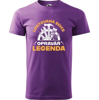 Pánské oblečení DOBRÝ TRIKO Pánské tričko s potiskem Edice opravář Velikost: 2XL, Barva: Fialová