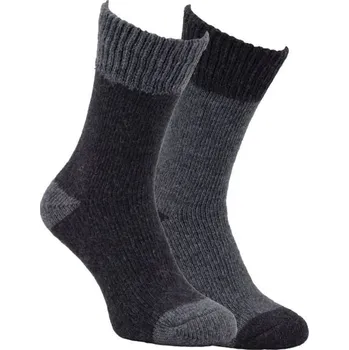 Dámské ponožky Zdravé ponožky unisex barevné melírované teplé froté vlněné ponožky s jemným svěrem mix 43-46