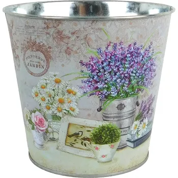 Květináč PROHOME - Květináč dekorační 15x13,5cm Květiny