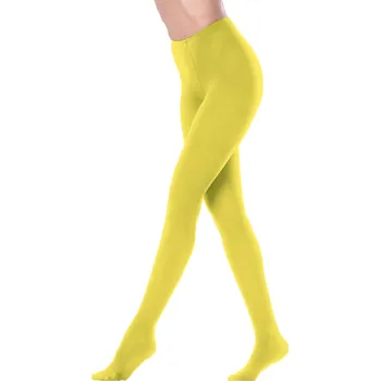 Dámské punčochy Giulia dámské elastické neprůhledné mikrovláknové punčocháče Samba 40DEN YELLOW 5