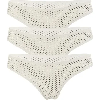 Kalhotky Ala bavlněné kalhotky s puntíky 3ks S bílá