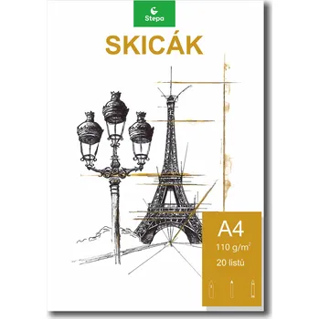 Výtvárné potřeby Carioca PLUS Skicák bílý A4 110g 20 listů