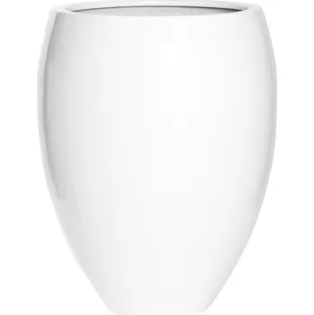 Květináč Bond Glossy White S - Ø 35 cm / V 45 cm