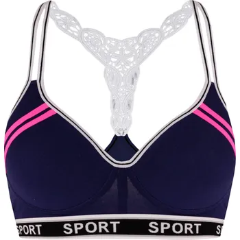 Podprsenka Mon Cheri Sport podprsenka s krajkou 75B tmavě modrá