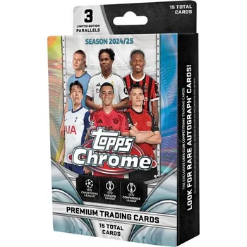Sběratelská karetní hra Fotbalové karty Topps 2024-25 Chrome UEFA Club Competitions - Hanger Box