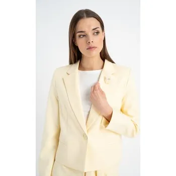 Dámské sako CLICK Sako 71-0014 Žlutá Regular Fit 38