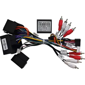 ISO konektor 2DIN Propojovací kabel s CANBUS pro autorádio - FAKRA (MOST) do 16PIN - Audi A3 / A4 / Q3 / Q5 / TT