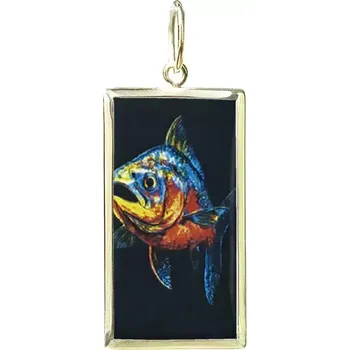 Přívěsek Aljančič Ryba Miniartion žluté zlato