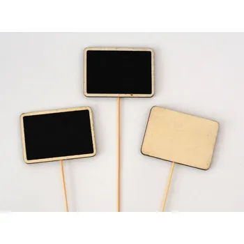 Dekorační zápich - TABULKA PŘÍRODNÍ 7 x 5 cm