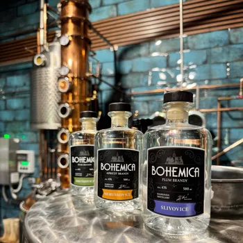 Pálenka BOHEMICA sada ovocných pálenek 43 % 3x0,5L