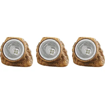 Venkovní osvětlení LIVARNO home Sada solárních LED svítidel, 3dílná/6dílná (3dílná sada/béžová)