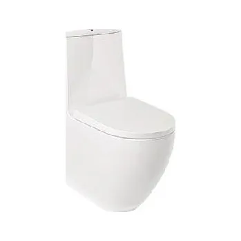 Klozet Kludi Resa D - WC kombi mísa, spodní odpad, Rimless, SpiralFlush, lesklá bílá 24WCB0643