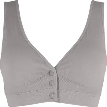 Dámské spodní prádlo Betynka podprsenka na kojení bez kostic 3058 L šedá