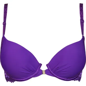 Podprsenka Geraldine Color Bra s předním i zadním zapínáním 70B fialová