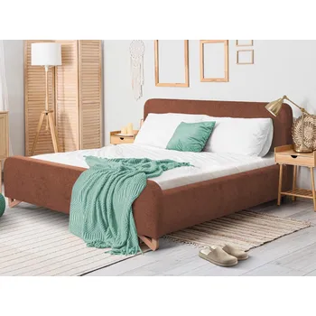 Postel Postel Flamingo 180x200 cm, cihlová strukturovaná tkanina