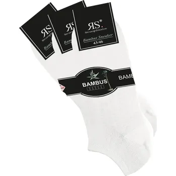 Pánské ponožky RS unisex letní nízké sneaker bambusové jednobarevné ponožky mix9 35-38