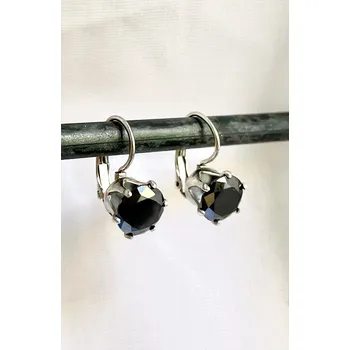 Náušnice Prosperk Náušnice černé zirkony