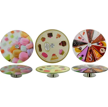 PROHOME - Podnos servírovací otočný 30x8cm různé dekory