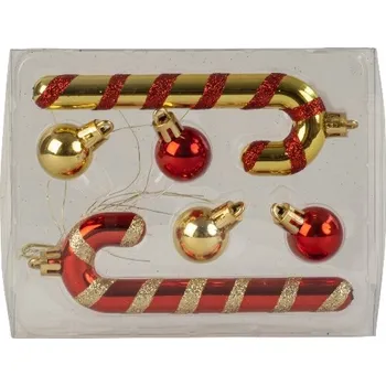 Vánoce PROHOME - Ozdoba vánoční 6ks červená