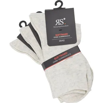 Dámské ponožky RS klasické dámské zdravotní jednobarevné ponožky s jemným svěrem mix22 35-38