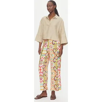 Dámské kalhoty LOLA CASADEMUNT Kalhoty z materiálu LS2514017 Barevná Relaxed Fit M