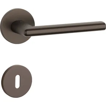 Dveřní kování AT - KALMIA - R 7S rozety BB, klika/klika HNM - Hnědá matná