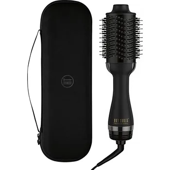 kartáč na vlasy Oválný horkovzdušný kartáč na vlasy Hot Tools Black Gold Volumiser + pouzdro zdarma + dárek zdarma