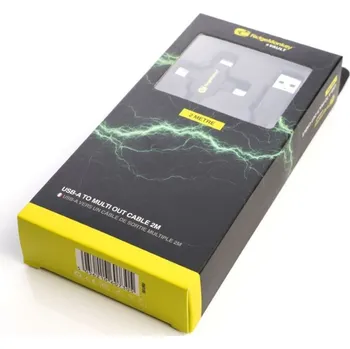 Napájecí kabel Ridgemonkey Napájecí kabel USB A to Multi out Cable 1m