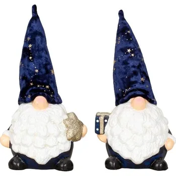 Vánoce PROHOME - Santa skřítek sedící 25cm různé druhy