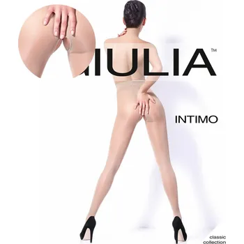 Dámské punčochy Giulia dámské jemné elastické punčochové kalhoty s otevřeným klínkem 20DEN DAINO 4