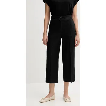 Dámské kalhoty Lněné kalhoty United Colors of Benetton 4AGHDF08M černá 99X, vel. 36