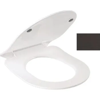 WC sedátko Kludi Resa R - WC sedátko Slim, SoftClosing, QuickRelease, matná černá 23WCS39