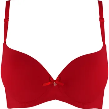 Podprsenka Alica push-up podprsenka s kosticí 8002 75B červená