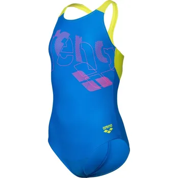 Dívčí plavky Arena G Tales Swimsuit V-Back, Dívčí plavky 80% PA, 20% EA - 0 - modrá - 128