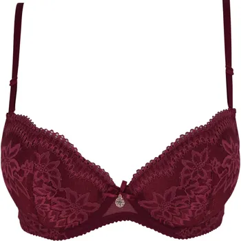 Podprsenka Laduška podprsenka vyztužená s kosticemi 16419 90B vínová