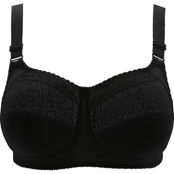 Podprsenka Elona nevyztužená podprsenka s krajkou 100DD černá