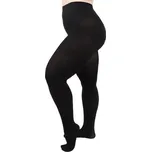 Giulia dámské nadměrné elastické mikrovláknové punčocháče s klínem 70DEN nero 4XL