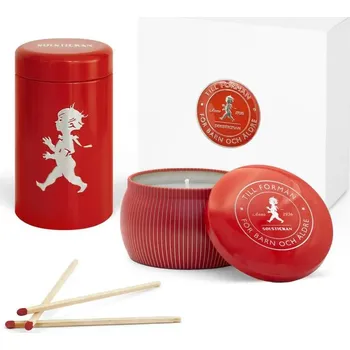 Svíčka MP KOVÁNÍ SN - DÁRKOVÝ BOX - Svíčka a zápalky - Skořice a pomeranč