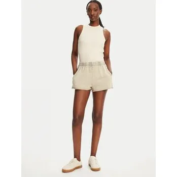 Dámské kraťasy Noisy May Šortky z materiálu Ciara 27034217 Béžová Loose Fit S