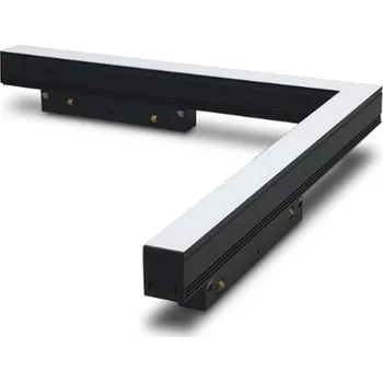 Mantra Magneto 48V, černý rohový modul LED 16W 4000K 120°, on/off, 33x30cm