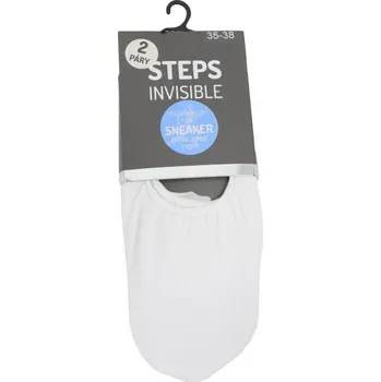 Dámské ponožky Steps unisex letní mikrovláknové sneaker neviditelné ponožky bílá 39-42